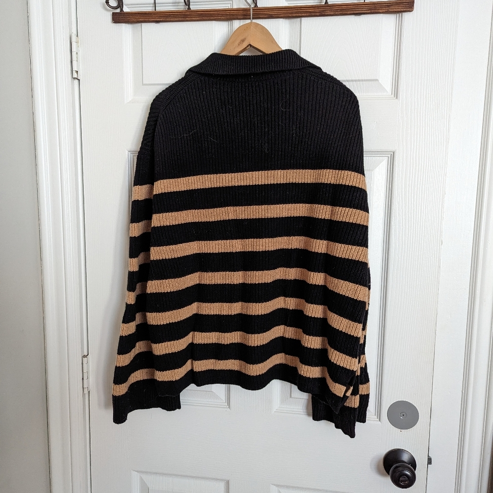 & other stories striped zip pullover - Picture 4 of 6